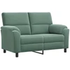Sofa Sofos komplektas 2 vnt. Jūrinė žalia Aksomas