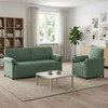 Sofa Sofos komplektas 2 vnt. Jūrinė žalia Aksomas
