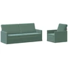 Sofa Sofos komplektas 2 vnt. Jūrinė žalia Aksomas