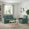 Sofa Sofos komplektas 2 vnt. Jūrinė žalia Aksomas