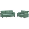 Sofa Sofos komplektas 2 vnt. Jūrinė žalia Aksomas