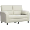 Sofa Sofos komplektas 2 vnt. Kreminė Aksomas