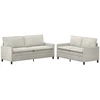 Sofa Sofos komplektas 2 vnt. Kreminė Aksomas