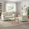 Sofa Sofos komplektas 2 vnt. Kreminė Aksomas