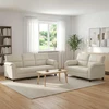 Sofa Sofos komplektas 2 vnt. Kreminė Aksomas