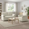 Sofa Sofos komplektas 2 vnt. Kreminė Aksomas
