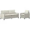 Sofa Sofos komplektas 2 vnt. Kreminė Aksomas