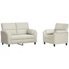 Sofa Sofos komplektas 2 vnt. Kreminė Aksomas