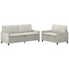 Sofa Sofos komplektas 2 vnt. Kreminė Aksomas