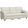 Sofa Sofos komplektas 2 vnt. Kreminė Aksomas