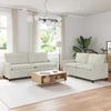 Sofa Sofos komplektas 2 vnt. Kreminė Aksomas