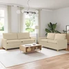 Sofa Sofos komplektas 2 vnt. Kreminė Audinys