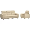 Sofa Sofos komplektas 2 vnt. Kreminė Audinys