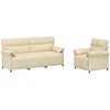 Sofa Sofos komplektas 2 vnt. Kreminė Audinys