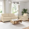 Sofa Sofos komplektas 2 vnt. Kreminė Audinys