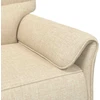 Sofa Sofos komplektas 2 vnt. Kreminė Audinys
