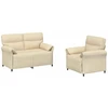 Sofa Sofos komplektas 2 vnt. Kreminė Audinys