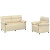 Sofa Sofos komplektas 2 vnt. Kreminė Audinys