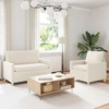 Sofa Sofos komplektas 2 vnt. Kreminė Audinys