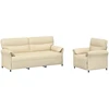 Sofa Sofos komplektas 2 vnt. Kreminė Audinys