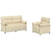 Sofa Sofos komplektas 2 vnt. Kreminė Audinys