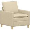 Sofa Sofos komplektas 2 vnt. Kreminė Audinys