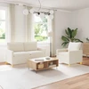 Sofa Sofos komplektas 2 vnt. Kreminė Audinys