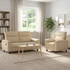 Sofa Sofos komplektas 2 vnt. Kreminė Audinys
