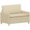 Sofa Sofos komplektas 2 vnt. Kreminė Audinys