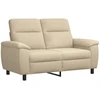Sofa Sofos komplektas 2 vnt. Kreminė Audinys