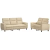Sofa Sofos komplektas 2 vnt. Kreminė Audinys