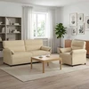 Sofa Sofos komplektas 2 vnt. Kreminė Audinys