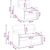 Sofa Sofos komplektas 2 vnt. Kreminė Audinys