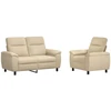 Sofa Sofos komplektas 2 vnt. Kreminė Audinys