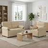 Sofa Sofos komplektas 2 vnt. Kreminė Audinys