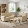 Sofa Sofos komplektas 2 vnt. Kreminė Audinys