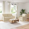 Sofa Sofos komplektas 2 vnt. Kreminė Audinys