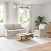 Sofa Sofos komplektas 2 vnt. Kreminė Poliesteris
