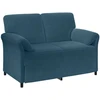 Sofa Sofos komplektas 2 vnt. Mėlyna Aksomas