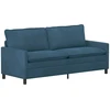 Sofa Sofos komplektas 2 vnt. Mėlyna Aksomas
