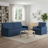 Sofa Sofos komplektas 2 vnt. Mėlyna Audinys