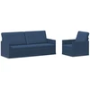 Sofa Sofos komplektas 2 vnt. Mėlyna Audinys