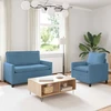 Sofa Sofos komplektas 2 vnt. Mėlyna Audinys
