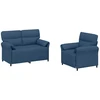Sofa Sofos komplektas 2 vnt. Mėlyna Audinys