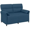 Sofa Sofos komplektas 2 vnt. Mėlyna Audinys