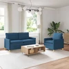 Sofa Sofos komplektas 2 vnt. Mėlyna Audinys