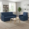 Sofa Sofos komplektas 2 vnt. Mėlyna Audinys