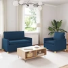 Sofa Sofos komplektas 2 vnt. Mėlyna Audinys