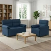 Sofa Sofos komplektas 2 vnt. Mėlyna Audinys