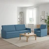 Sofa Sofos komplektas 2 vnt. Mėlyna Kordūrinis audinys